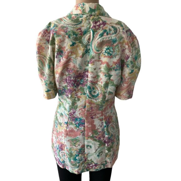 Vintage Judy Knapp Double Button Size S Blazer Top - Picture 3 of 8